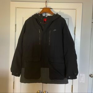 Nike colorblock puffer coat